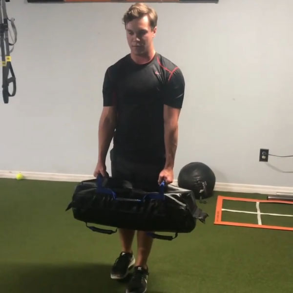 Sandbag workout online benefits