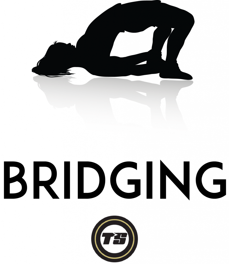 Example of a bridge to strengthen the glutes.