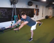Demonstration of how you can use the TRX suspension trainer to improve your golf game